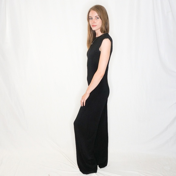 NORMA KAMALI Sleeveless Black Jumpsuit Black - Picture 5 of 8